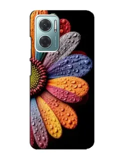 Чехол для Xiaomi Redmi Note 11E с картинкой «Радужный цветок»