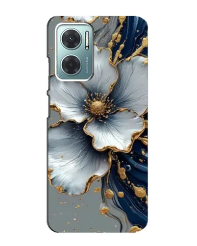 Чехол для Xiaomi Redmi Note 11E с картинкой «Белый цветок и золотой флюид» Чехол для Xiaomi Redmi Note 11E с картинкой «Белый цветок и золотой флюид»