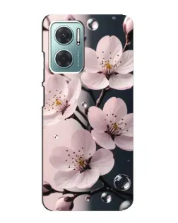 Чехол для Xiaomi Redmi Note 11E с картинкой «Нежная сакура и капли»