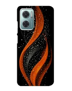 Чехол для Xiaomi Redmi Note 11E с картинкой «Огненная звездная волна»