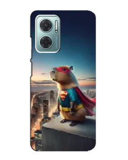 Чехол для Xiaomi Redmi Note 11E с картинкой «Капи-мен супергерой»