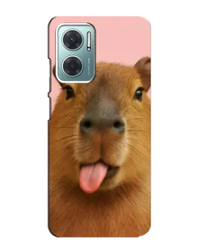 Чехол для Xiaomi Redmi Note 11E с картинкой «Капибара с языком» Чехол для Xiaomi Redmi Note 11E с картинкой «Капибара с языком»
