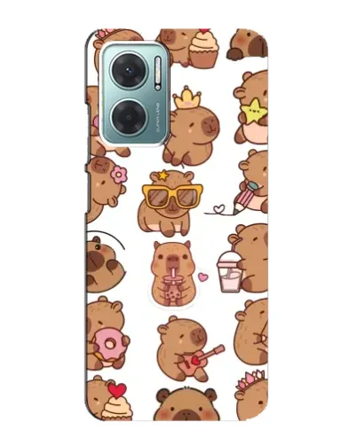 Чехол для Xiaomi Redmi Note 11E с картинкой «Стикерпак с капибарами» Чехол для Xiaomi Redmi Note 11E с картинкой «Стикерпак с капибарами»