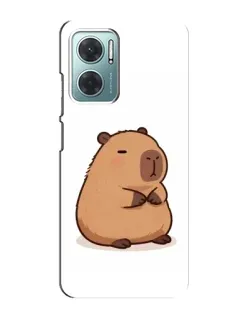 Чехол для Xiaomi Redmi Note 11E с картинкой «Толстенькая капибара»