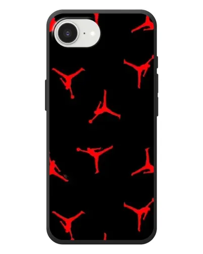 Чехол для iPhone 17e с картинкой «Jordan Red Pattern»