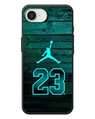 Чехол для iPhone 17e с картинкой «Jordan Cyan 23»