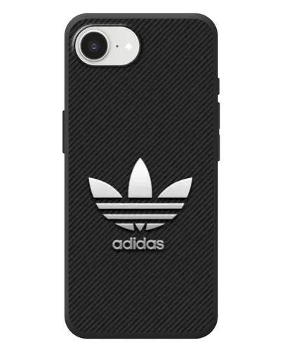 Чехол для iPhone 17e с картинкой «Adidas Карбоновая текстура» Чехол для iPhone 17e с картинкой «Adidas Карбоновая текстура»