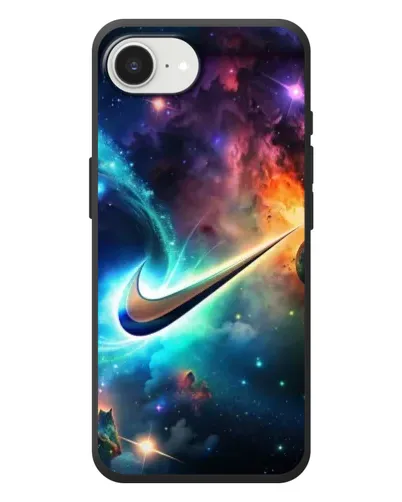 Чехол для iPhone 17e с картинкой «Космический Nike Swoosh» Чехол для iPhone 17e с картинкой «Космический Nike Swoosh»