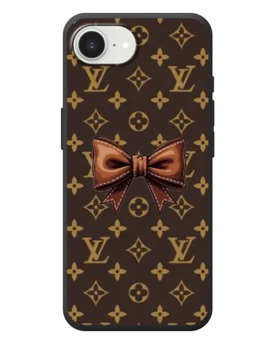 Чехол для iPhone 17e с картинкой «LV с бантом» Чехол для iPhone 17e с картинкой «LV с бантом»