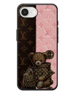 Чехол для iPhone 17e с картинкой «Мишка в стиле LV»
