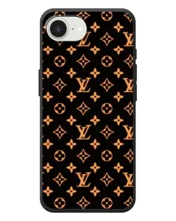 Чехол для iPhone 17e с картинкой «Золотая монограмма LV»