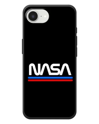 Чехол для iPhone 17e с картинкой «NASA — классика Red Blue» Чехол для iPhone 17e с картинкой «NASA — классика Red Blue»
