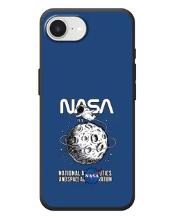 Чехол для iPhone 17e с картинкой «NASA — лунная миссия»