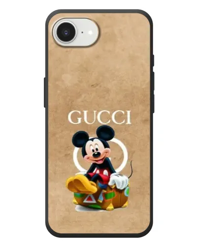 Чехол для iPhone 17e с картинкой «Микки Маус Gucci — крафт» Чехол для iPhone 17e с картинкой «Микки Маус Gucci — крафт»