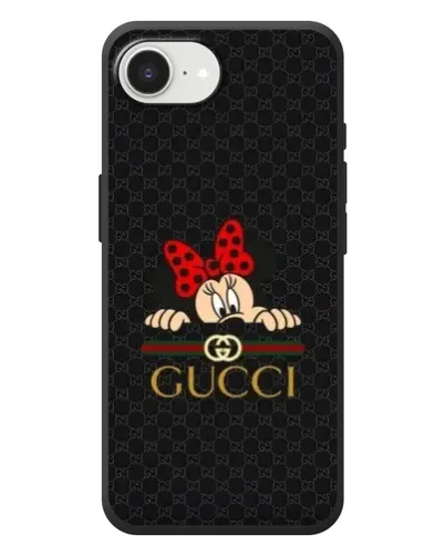 Чехол для iPhone 17e с картинкой «Минни Маус Gucci — черный» Чехол для iPhone 17e с картинкой «Минни Маус Gucci — черный»