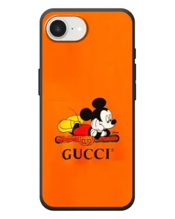 Чохол для iPhone 17e з картинкою «Міккі Маус Gucci — помаранч»