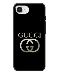 Чохол для iPhone 17e з картинкою «Gucci — золото на чорному»