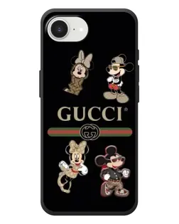 Чохол для iPhone 17e з картинкою «Gucci — герої Disney та монограма»