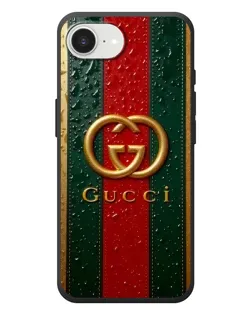 Чохол для iPhone 17e з картинкою «Gucci — фірмова смуга та золото»