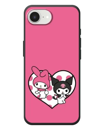 Чехол для iPhone 17e с картинкой «Kuromi и My Melody» Чехол для iPhone 17e с картинкой «Kuromi и My Melody»