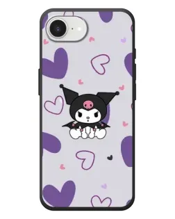 Чехол для iPhone 17e с картинкой «Kuromi и лавандовые сердца»