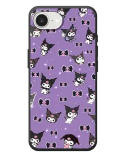 Чехол для iPhone 17e с картинкой «Kuromi — паттерн»