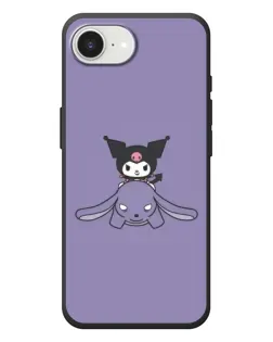 Чехол для iPhone 17e с картинкой «Kuromi на лиловом фоне»