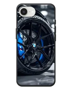Чехол для iPhone 17e с картинкой «Колесо BMW вблизи»