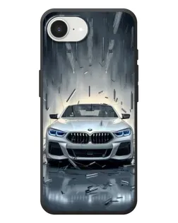 Чехол для iPhone 17e с картинкой «BMW в свете фар»