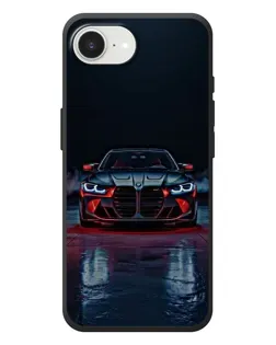 Чехол для iPhone 17e с картинкой «BMW на мокрой дороге»