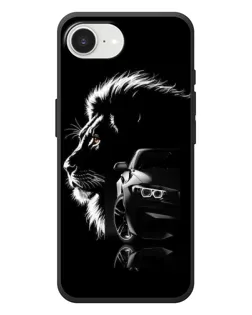 Чехол для iPhone 17e с картинкой «BMW и лев»
