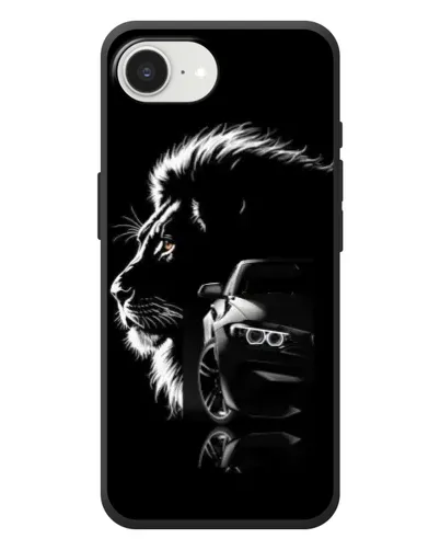 Чехол для iPhone 17e с картинкой «BMW и лев» Чехол для iPhone 17e с картинкой «BMW и лев»