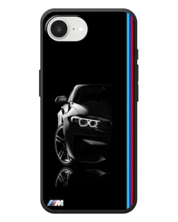 Чехол для iPhone 17e с картинкой «Силуэт BMW в темноте»