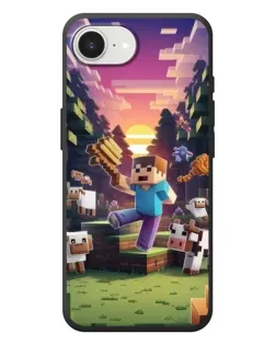 Чехол для iPhone 17e с картинкой «Стив на ферме» Чехол для iPhone 17e с картинкой «Стив на ферме»