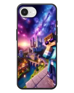 Чехол для iPhone 17e с картинкой «Стив и космос» Чехол для iPhone 17e с картинкой «Стив и космос»