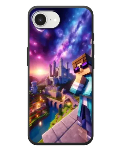 Чехол для iPhone 17e с картинкой «Стив и космос» Чехол для iPhone 17e с картинкой «Стив и космос»