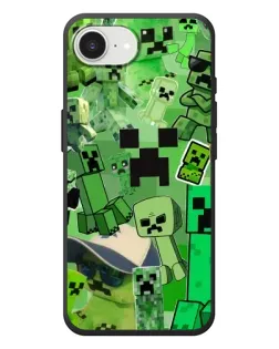 Чехол для iPhone 17e с картинкой «Криперы Minecraft» Чехол для iPhone 17e с картинкой «Криперы Minecraft»