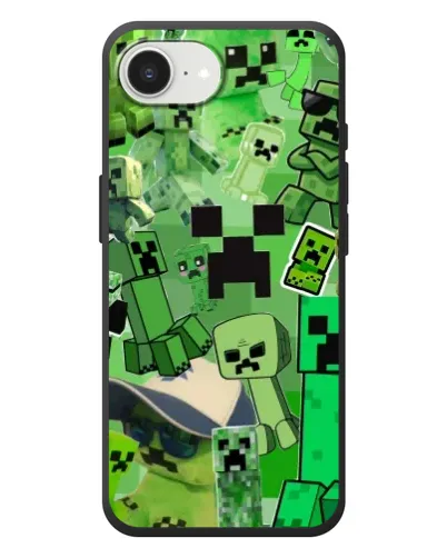 Чехол для iPhone 17e с картинкой «Криперы Minecraft» Чехол для iPhone 17e с картинкой «Криперы Minecraft»