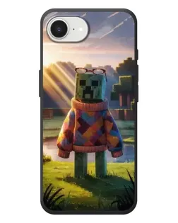 Чехол для iPhone 17e с картинкой «Крипер в свитере»