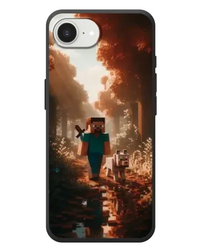 Чехол для iPhone 17e с картинкой «Стив в лесу» Чехол для iPhone 17e с картинкой «Стив в лесу»