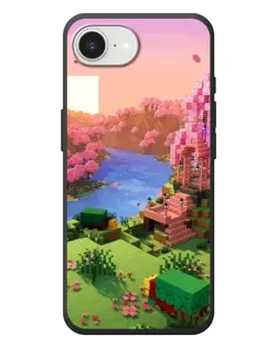 Чехол для iPhone 17e с картинкой «Розовое дерево Minecraft»