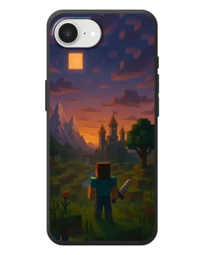 Чехол для iPhone 17e с картинкой «Стив у башни» Чехол для iPhone 17e с картинкой «Стив у башни»
