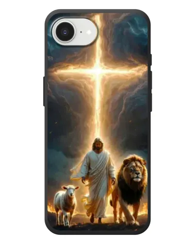 Чехол для iPhone 17e с картинкой «Лев Иуды и Свет» Чехол для iPhone 17e с картинкой «Лев Иуды и Свет»
