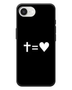 Чехол для iPhone 17e с картинкой «Крест и Сердце»
