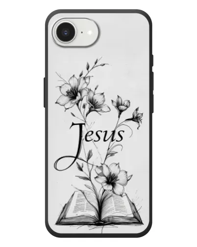 Чехол для iPhone 17e с картинкой «Цветы и Библия» Чехол для iPhone 17e с картинкой «Цветы и Библия»