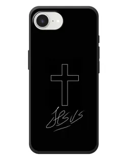 Чехол для iPhone 17e с картинкой «Графический крест Jesus» Чехол для iPhone 17e с картинкой «Графический крест Jesus»