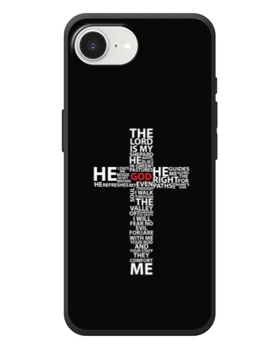 Чехол для iPhone 17e с картинкой «Текстовый крест» Чехол для iPhone 17e с картинкой «Текстовый крест»