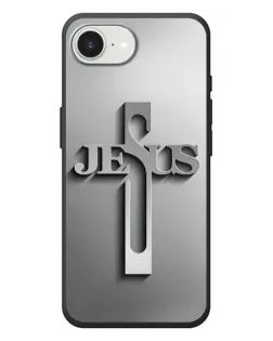 Чехол для iPhone 17e с картинкой «Металлический крест Jesus» Чехол для iPhone 17e с картинкой «Металлический крест Jesus»