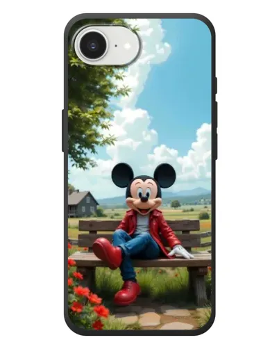 Чехол для iPhone 17e с картинкой «Микки на скамейке» Чехол для iPhone 17e с картинкой «Микки на скамейке»