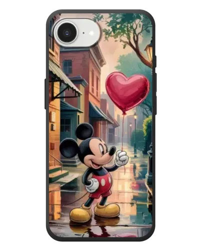 Чехол для iPhone 17e с картинкой «Микки и шарик-сердце» Чехол для iPhone 17e с картинкой «Микки и шарик-сердце»